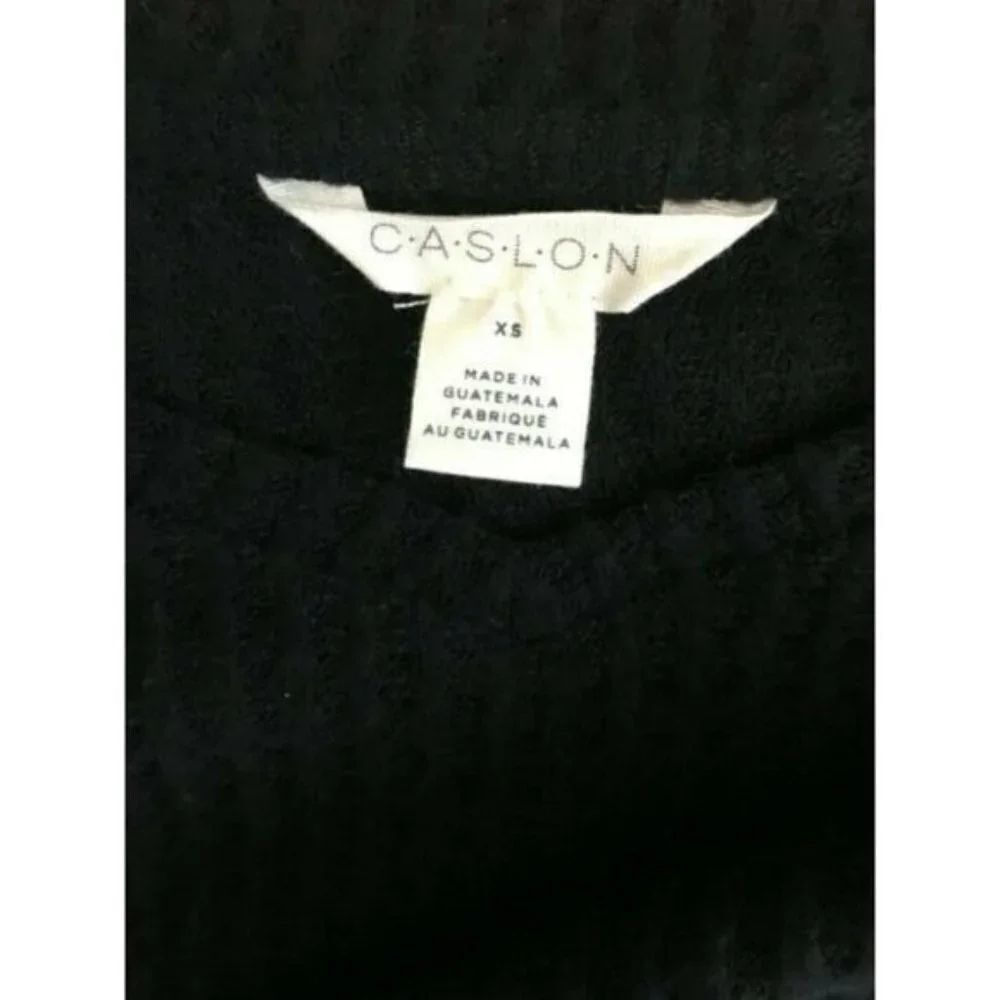 Caslon Black Cozy V-Neck Waffle Knit Tee - Picture 9 of 16